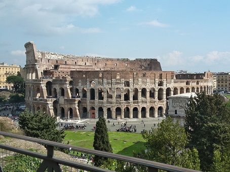 Colloseum view from the Roman Forum, Rome