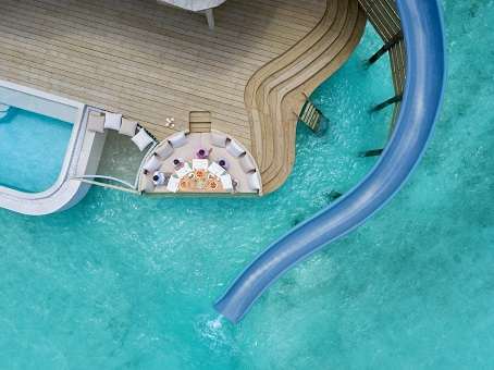 Soneva Fushi - 1 Bedroom Water Reserve with Slide - One of the best Maldives villas with slides