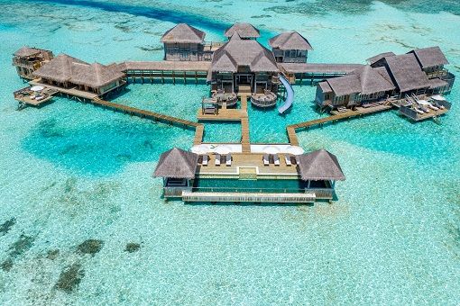 Gili Lankanfushi - one of the places with gorgeous Maldives water villas with slide